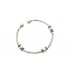 925 Sterling Silver Women Tribal jewelry Bangle Bracelet Beads 16.27 Grams